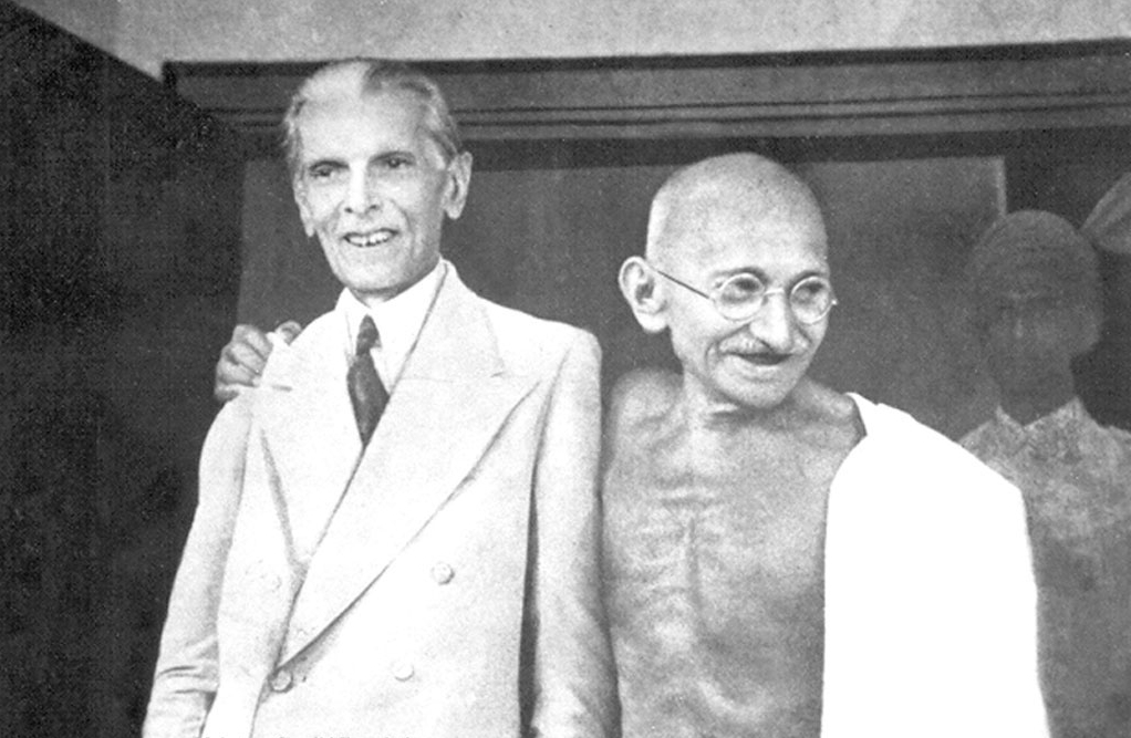 Mahatma Gandhi, Muhammad Ali Jinnah, September 1944, Indian Independence, Partition talks, historical leaders, Gandhi-Jinnah meeting, pre-partition India, political negotiations, iconic figures, interfaith dialogue, Indian history
