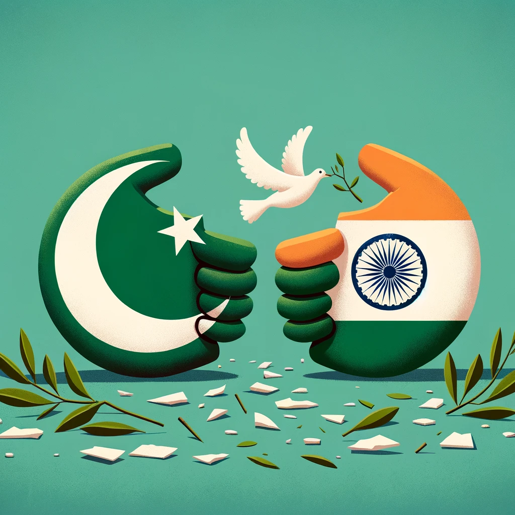 India, Pakistan, peace, diplomacy, international relations, dialogue, olive branch, dove, conflict, Pulwama terror attack
