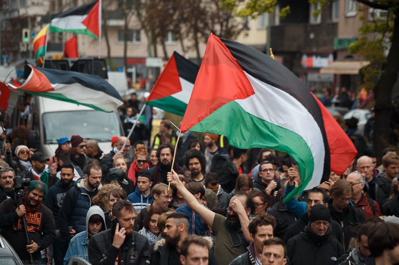 Palestinian Flags, Protest, Demonstration, Solidarity, PalestineSupport, UrbanProtest, Activism, MiddleEastConflict, HumanRights, PoliticalRally, PublicGathering