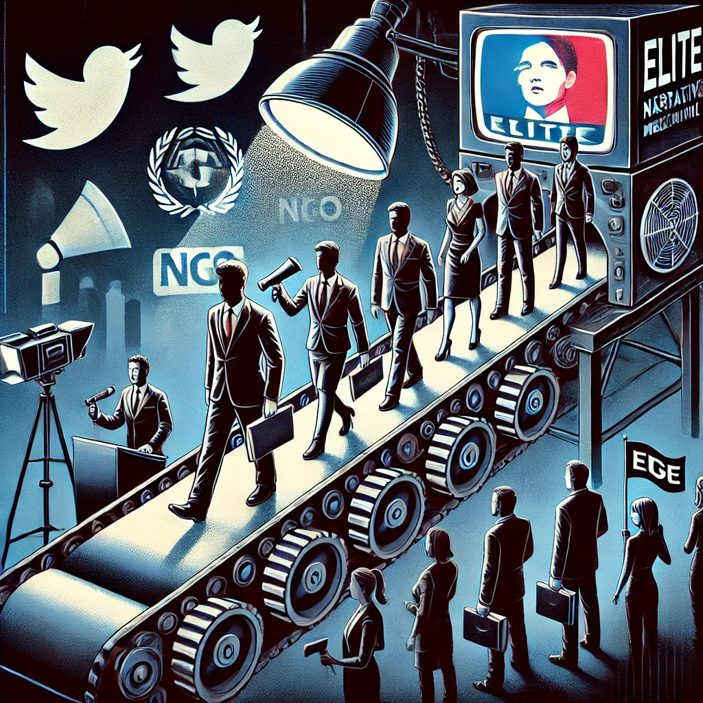Indo Kids, narrative shaping, political rebranding, elite power, manufactured dissent, media manipulation, NGOs, dynastic politics, controlled activism, ideological warfare, political analysis, propaganda machinery