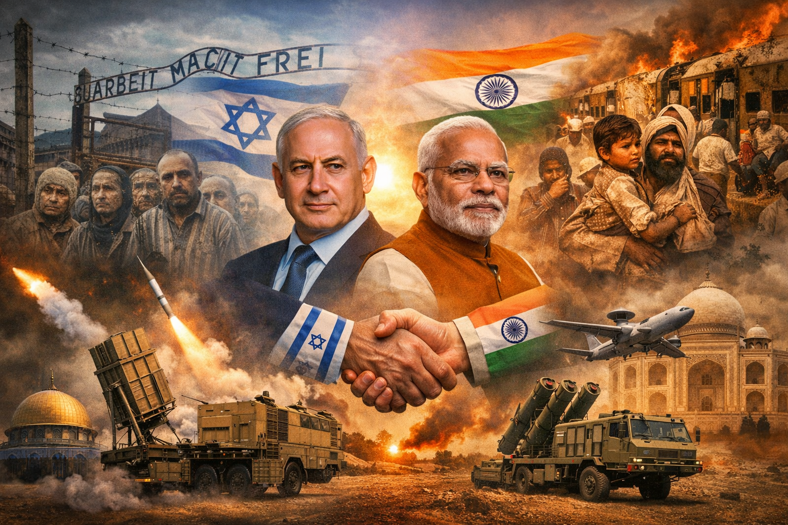 Israel India alliance, Netanyahu Modi, Holocaust and Partition, civilizational survival, defense cooperation, genocide survivors, missile defense, strategic partnership, India Israel relations, tolerance and strength, नेतन्याहू का भारत-इजराइल दृष्टिकोण