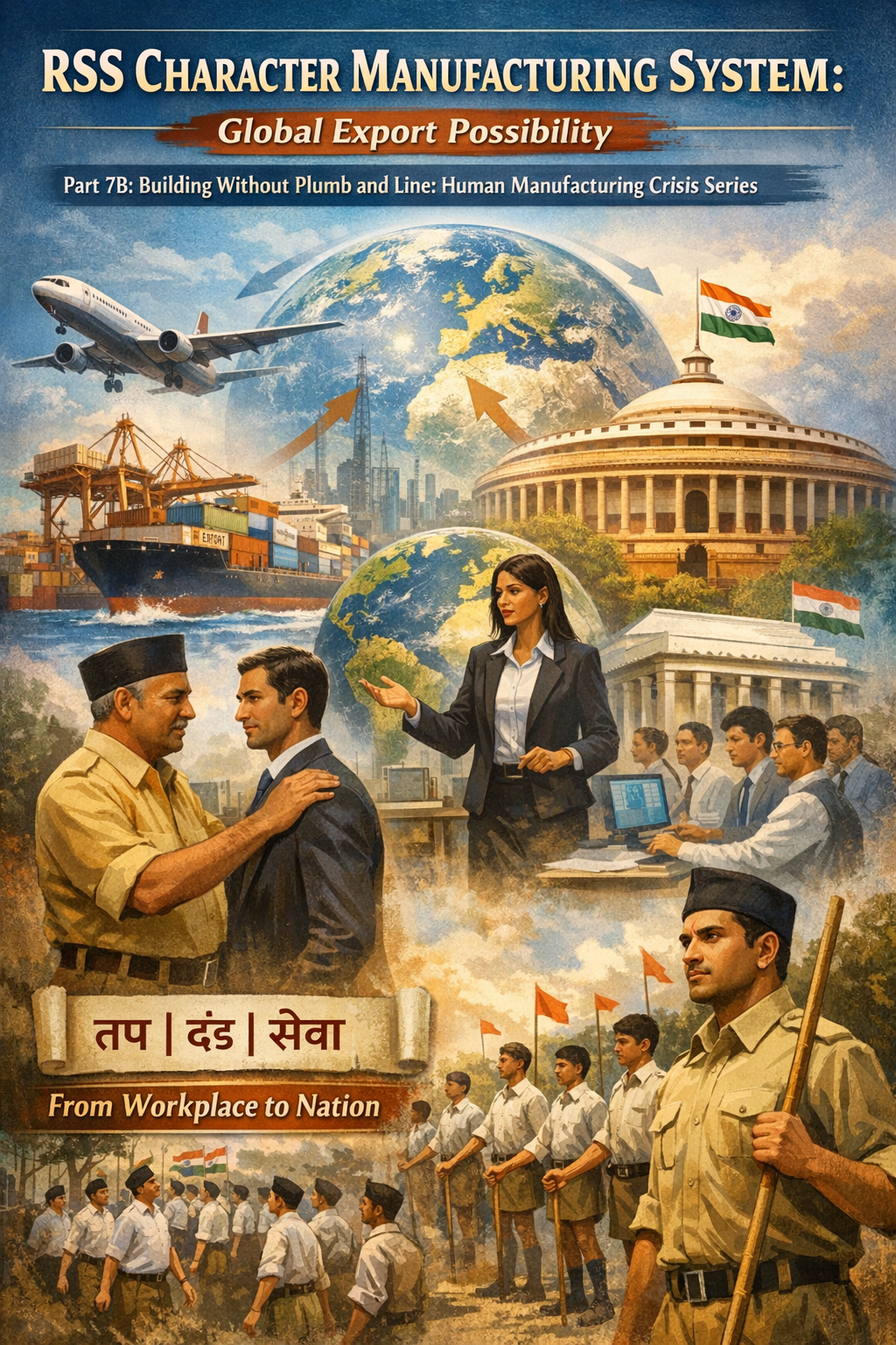RSS, character formation, leadership development, mentorship model, guru shishya tradition, national service, discipline and service, corporate culture reform, Indian governance, global export model, civilizational values, organizational leadership