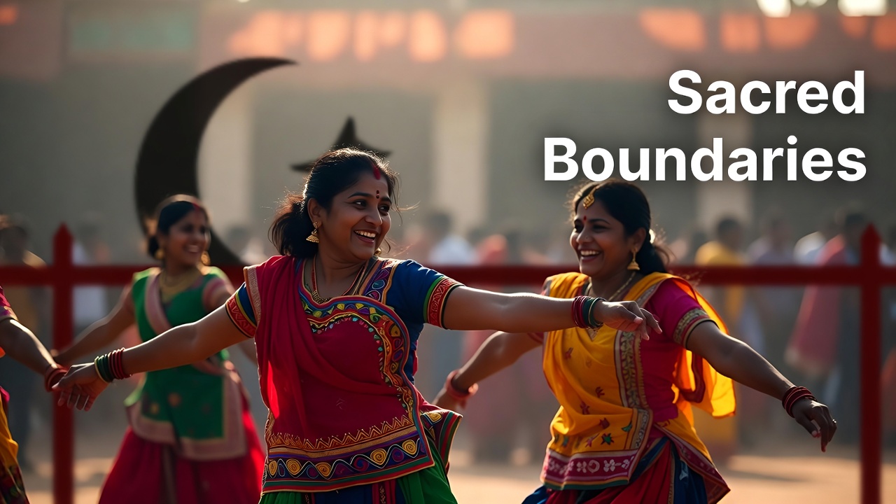 Hindu worship, sacred boundaries, religious observance, Navratri ritual, devotional gathering, cultural preservation, women in worship, temple traditions, spiritual discipline, faith and identity, व्याहारिक सलाफी ट्रोजन तकनीक