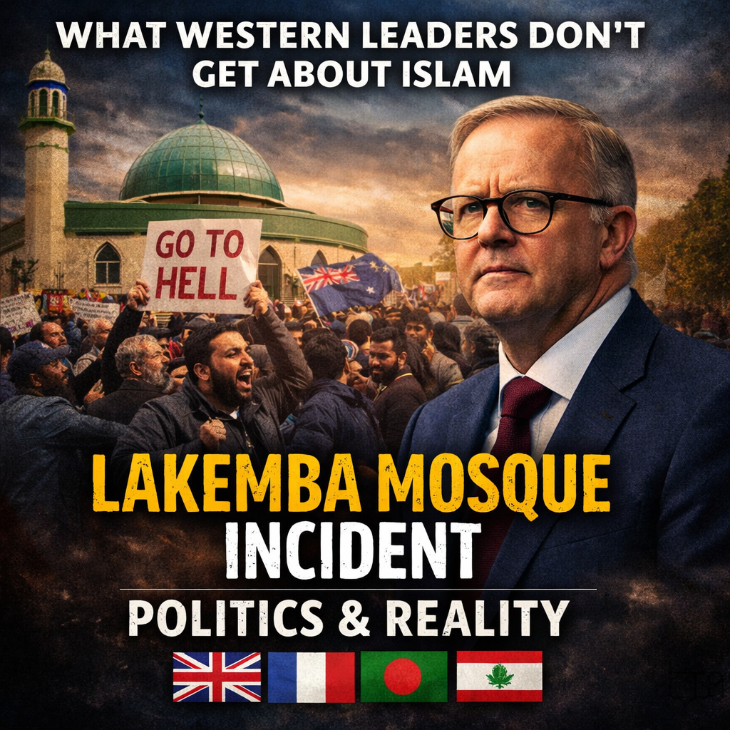 Lakemba Mosque, Anthony Albanese, Sydney protest, Eid incident, Western politics, Islam debate, geopolitical analysis, Australia news, religious tension, global affairs, पश्चिमी नेता और इस्लाम