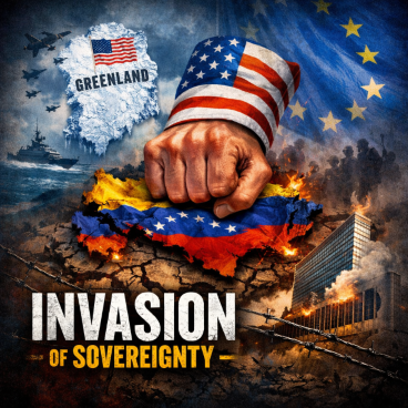 geopolitics, sovereignty crisis, Venezuela intervention, global power politics, US foreign policy, NATO influence, international law, military intervention, geopolitical conflict, strategic resources, global hegemony, political illustration, वेनेजुएला संप्रभुता पर आक्रमण