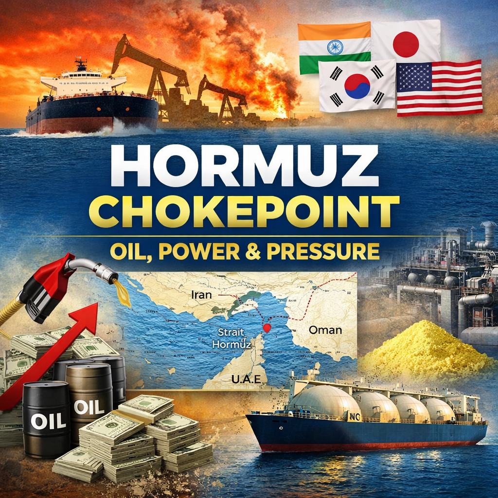 Strait of Hormuz, oil chokepoint, global energy, oil tankers, geopolitics, energy security, LNG trade, refinery, global economy, India energy, maritime route, supply chain, oil crisis, strategic passage, धरपकड़ तेल अर्थशास्त्र