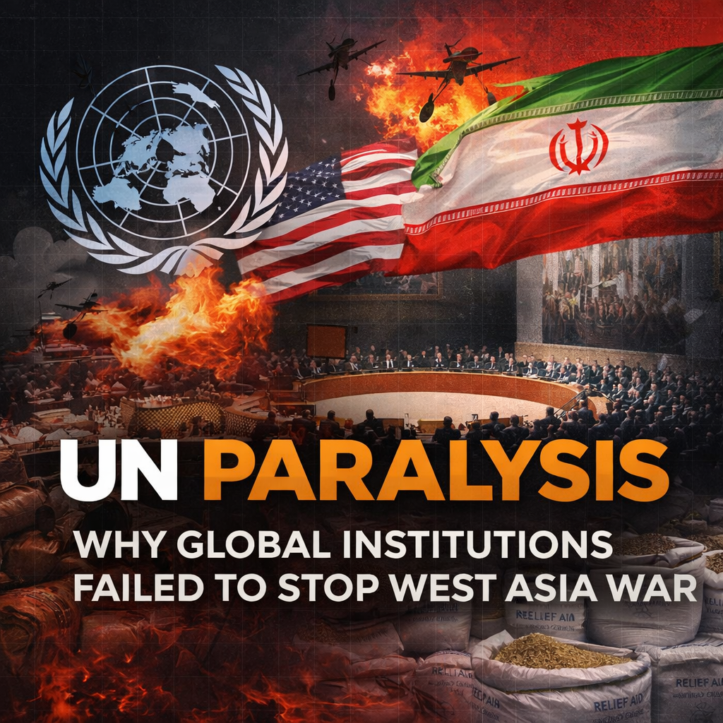 United Nations, UN Security Council, veto power, global governance, geopolitics, West Asia conflict, institutional failure, international system, world order, diplomacy, war analysis