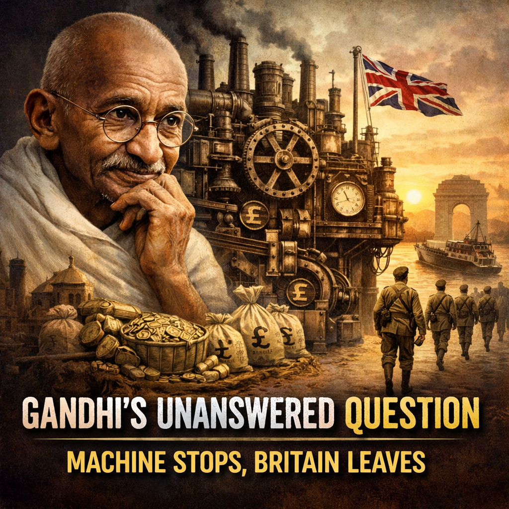Mahatma Gandhi, Lord Irwin, British Raj, colonial India, economic extraction, eleven demands, Indian freedom movement, satyagraha, colonial system, political history, India independence, historical analysis