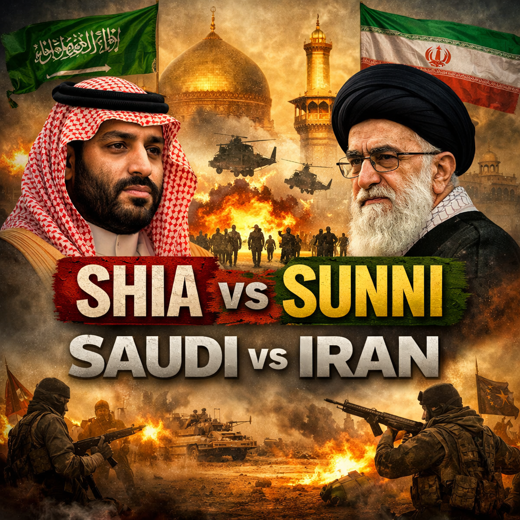 Shia Sunni conflict, Iran Saudi rivalry, Middle East geopolitics, Karbala symbolism, oil routes, Strait of Hormuz, proxy war, Islamic history, regional conflict, religious divide