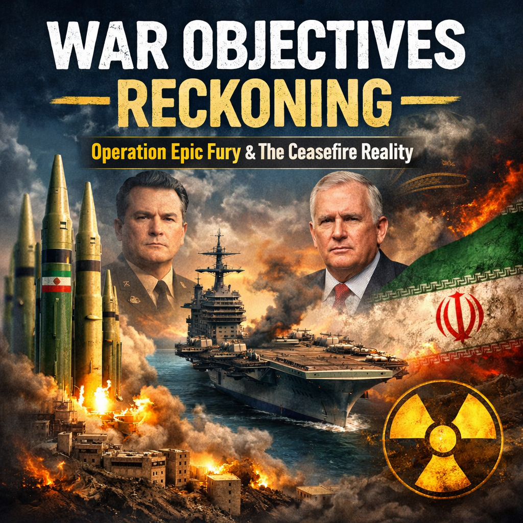 West Asia conflict, Iran US tensions, war objectives, ceasefire analysis, geopolitical crisis, military escalation, nuclear threat, Strait of Hormuz, missile strike, aircraft carrier, modern warfare, defense strategy, global security, war narrative, Middle East crisis, strategic failure, power projection, military doctrine