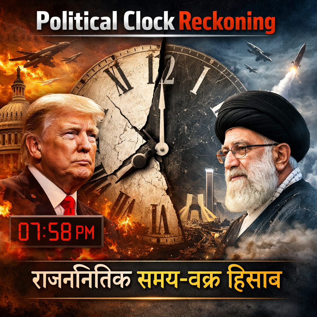 West Asia conflict, Political Clock Reckoning, Iran US tensions, Strait of Hormuz crisis, geopolitical conflict, Trump Iran crisis, global oil routes, military escalation, ceasefire diplomacy, strategic timelines, international relations, Middle East war analysis