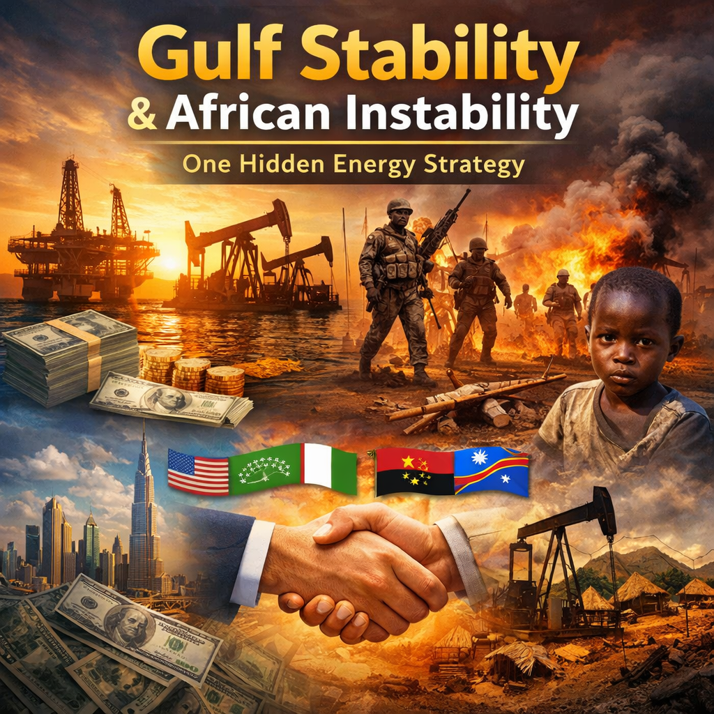 global energy politics, gulf stability, african instability, oil economy, geopolitics, energy strategy, petrodollar system, africa resources, conflict zones, economic disparity, international relations, oil industry, strategic alliances