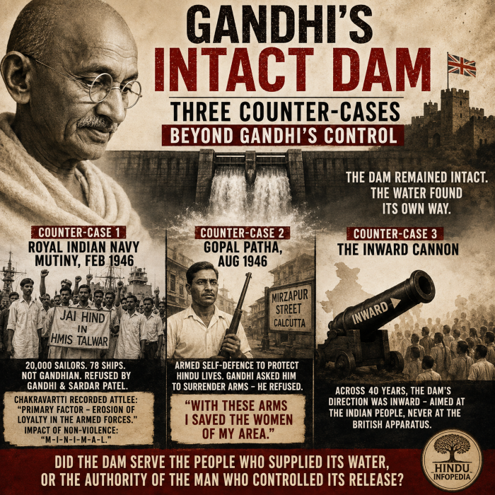 Gandhi, Gandhi History, Indian History, Royal Indian Navy Mutiny, RIN Mutiny, Gopal Patha, Calcutta Killings, Indian Independence, British India, Satyagraha, Partition, Mass Movement, HinduinfoPedia
