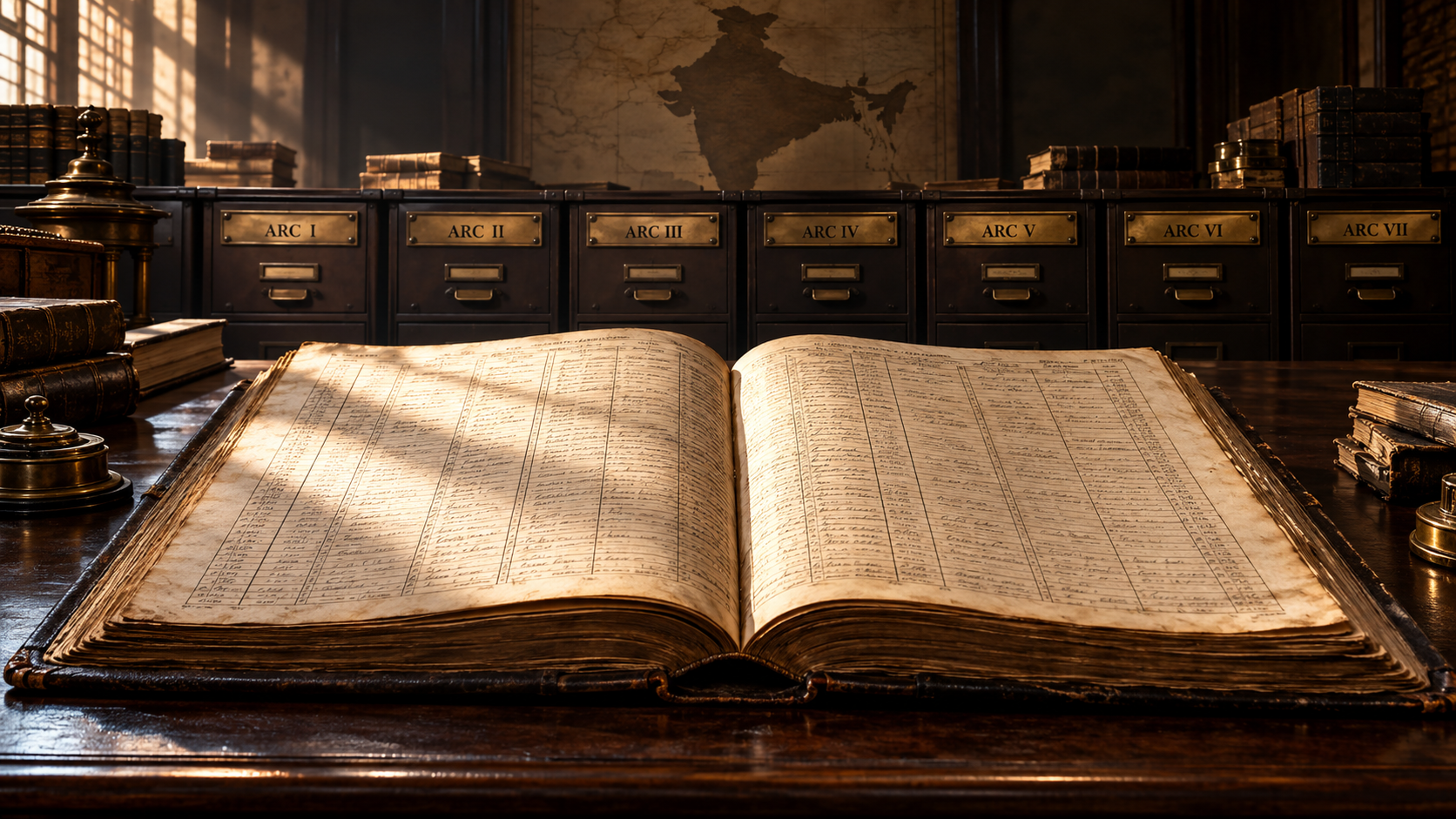 archival record, historical evidence, evidence ledger, documentary history, courtroom, legal records, historical documents, archival research, India history, Indian subcontinent, evidence entries, documentary evidence, historical investigation, civilizational history, judicial records, ARC I, ARC II, ARC III, ARC IV, ARC V, ARC VI, ARC VII, HinduinfoPedia
