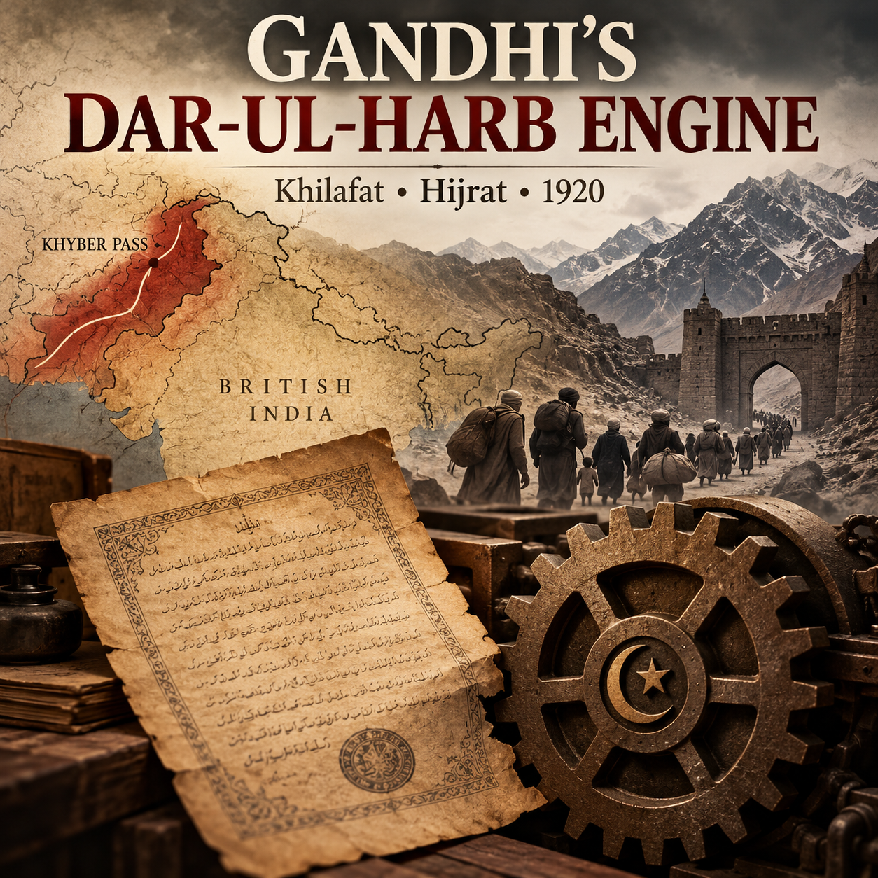 Gandhi, Dar-ul-Harb, Khilafat Movement, Hijrat Movement, Mahatma Gandhi, British India, Indian History, Khyber Pass, Afghanistan, Muslim Migration, Non-Cooperation Movement, Religious Decree, Islamic Jurisprudence, Jamiat Ulema-e-Hind, Colonial India, Historical Analysis, Political History, Historical Documentary, Indian Independence Movement, HinduinfoPedia