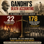 Gandhi’s Death Accounting 1922: 22 Against 178 (35)