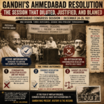 गांधी का अहमदाबाद प्रस्ताव: वह अधिवेशन जिसने नरमी दिखाई, औचित्य दिया और दोष स्थानांतरित किया (70)